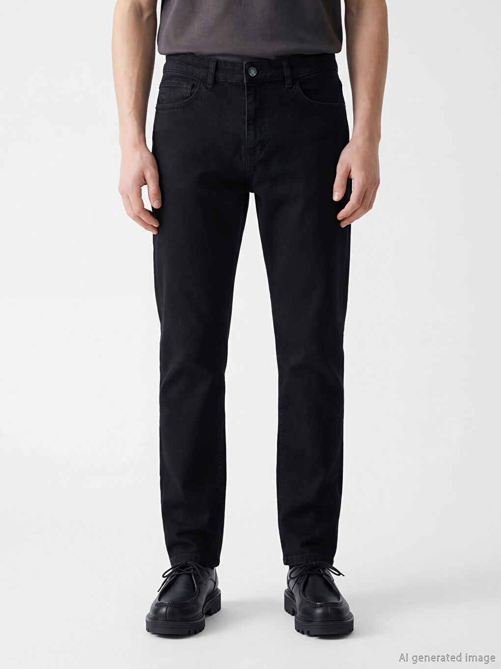 Siyah 779 Regular Fit Erkek Jean Pantolon-1