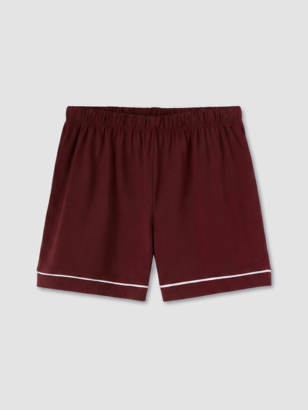 Bordo Ayı Teddy Baskılı Kadın Şortlu Pijama Takımı-6