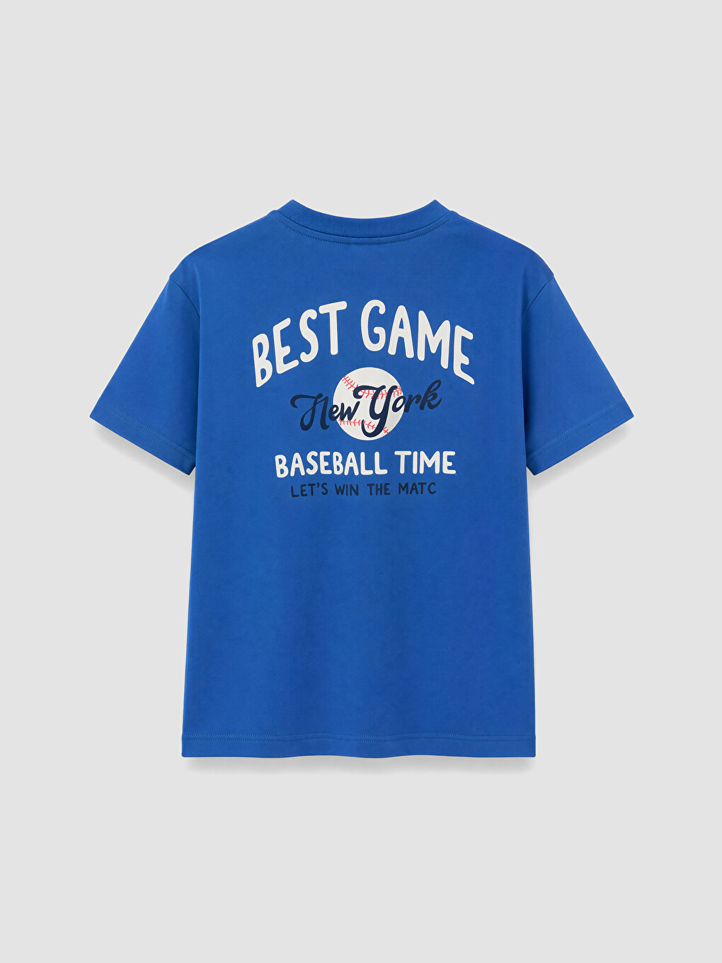 Crew Neck New York Printed Boys' T-shirt-1