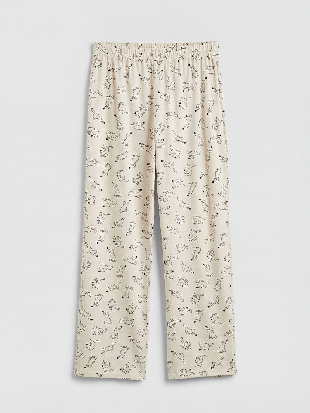 Crew Neck Printed Women's Pyjamas Set-7