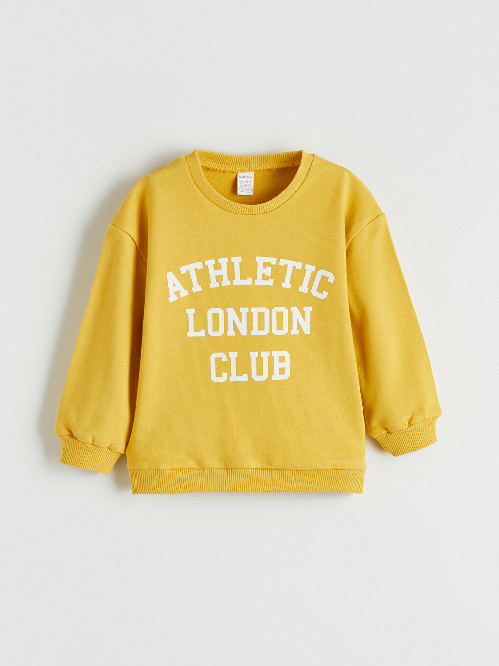 Sarı London Baskılı Erkek Bebek Eşofman Takımı-1