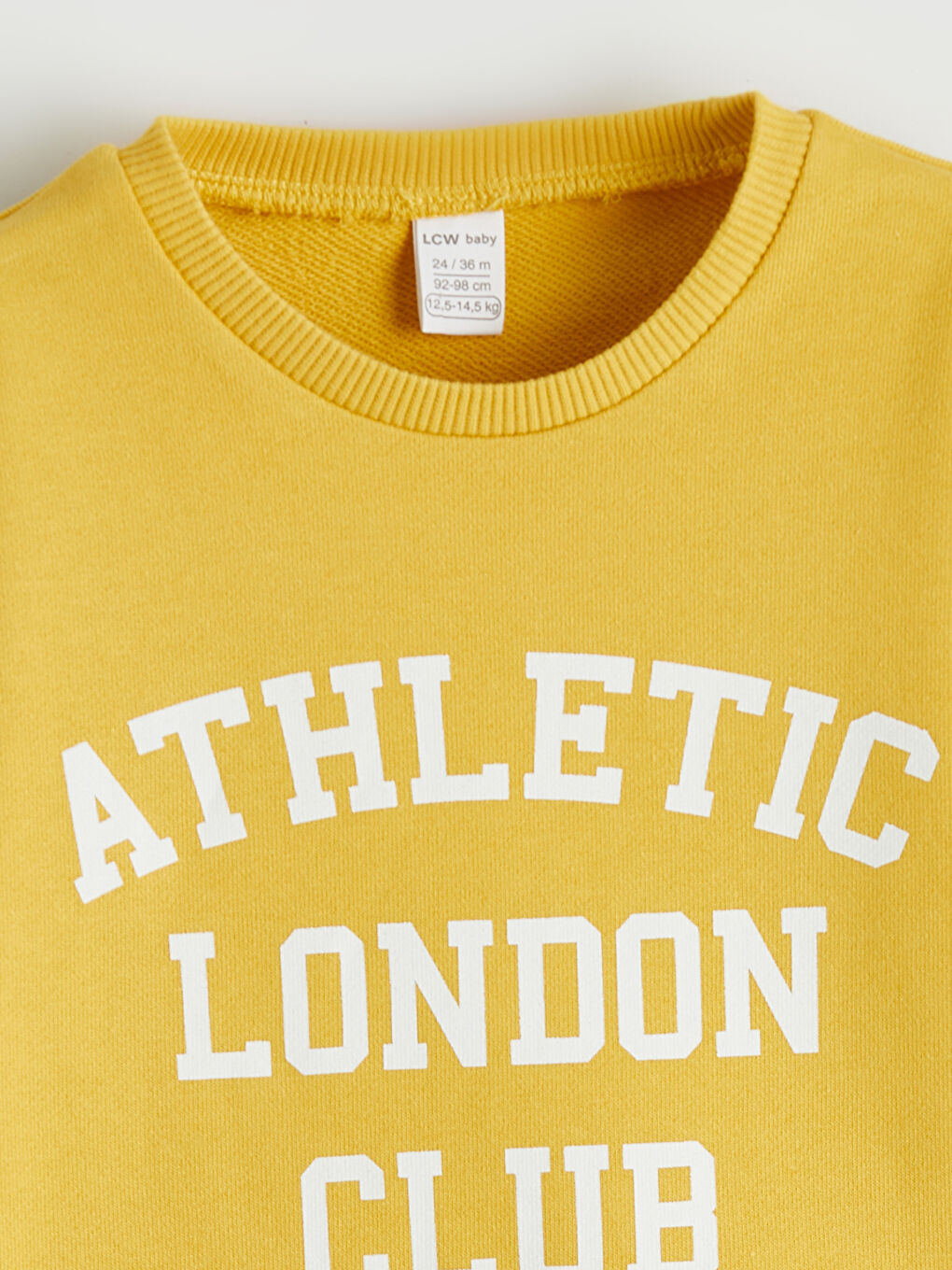 Sarı London Baskılı Erkek Bebek Eşofman Takımı-2