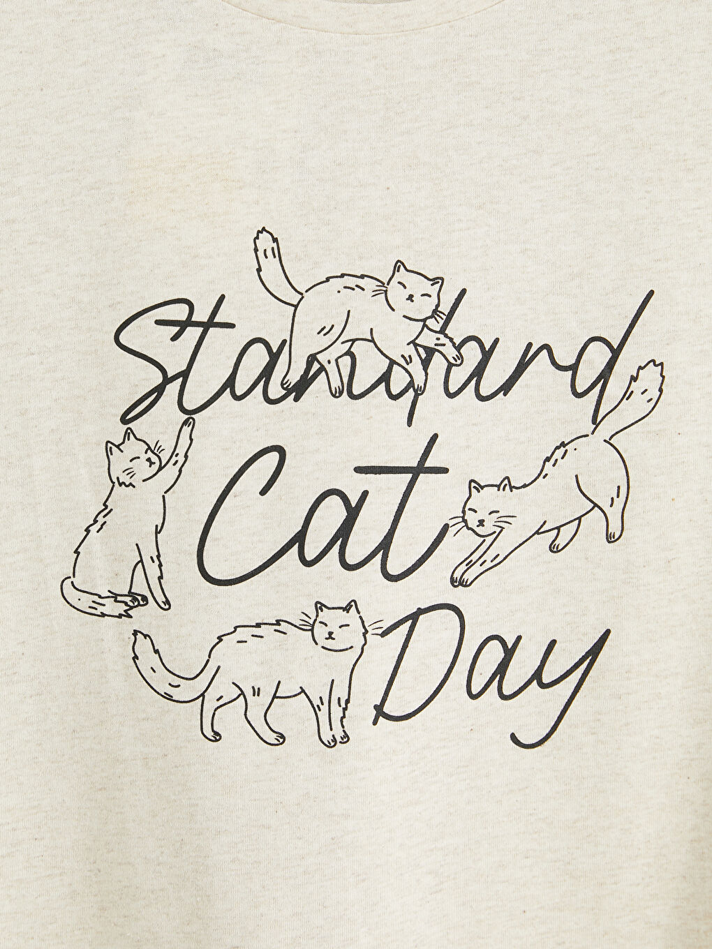 Karışık Bisiklet Yaka Baskılı Kadın Şortlu Pijama Takımı-5