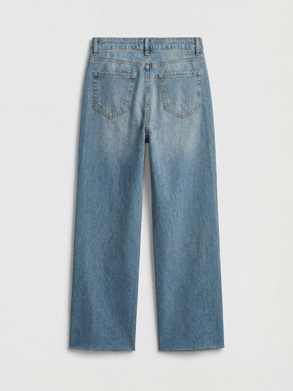 İndigo Wideleg Fit Kadın Jean Pantolon-7