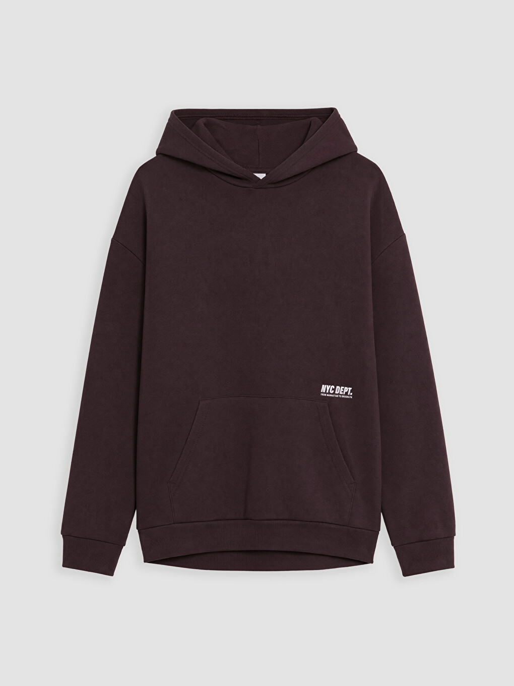Kahverengi Kapüşonlu Erkek Çocuk Sweatshirt