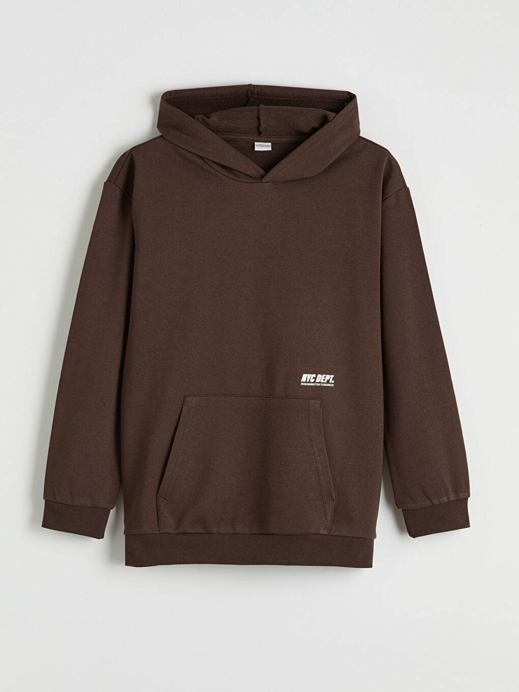 Kahverengi NYC Baskılı Erkek Çocuk Eşofman Takım-1