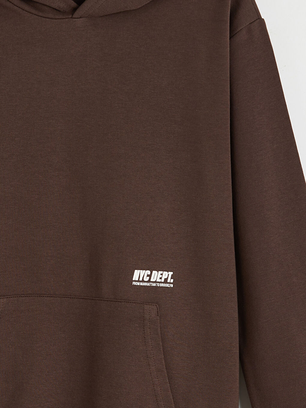 Kahverengi NYC Baskılı Erkek Çocuk Eşofman Takım-5