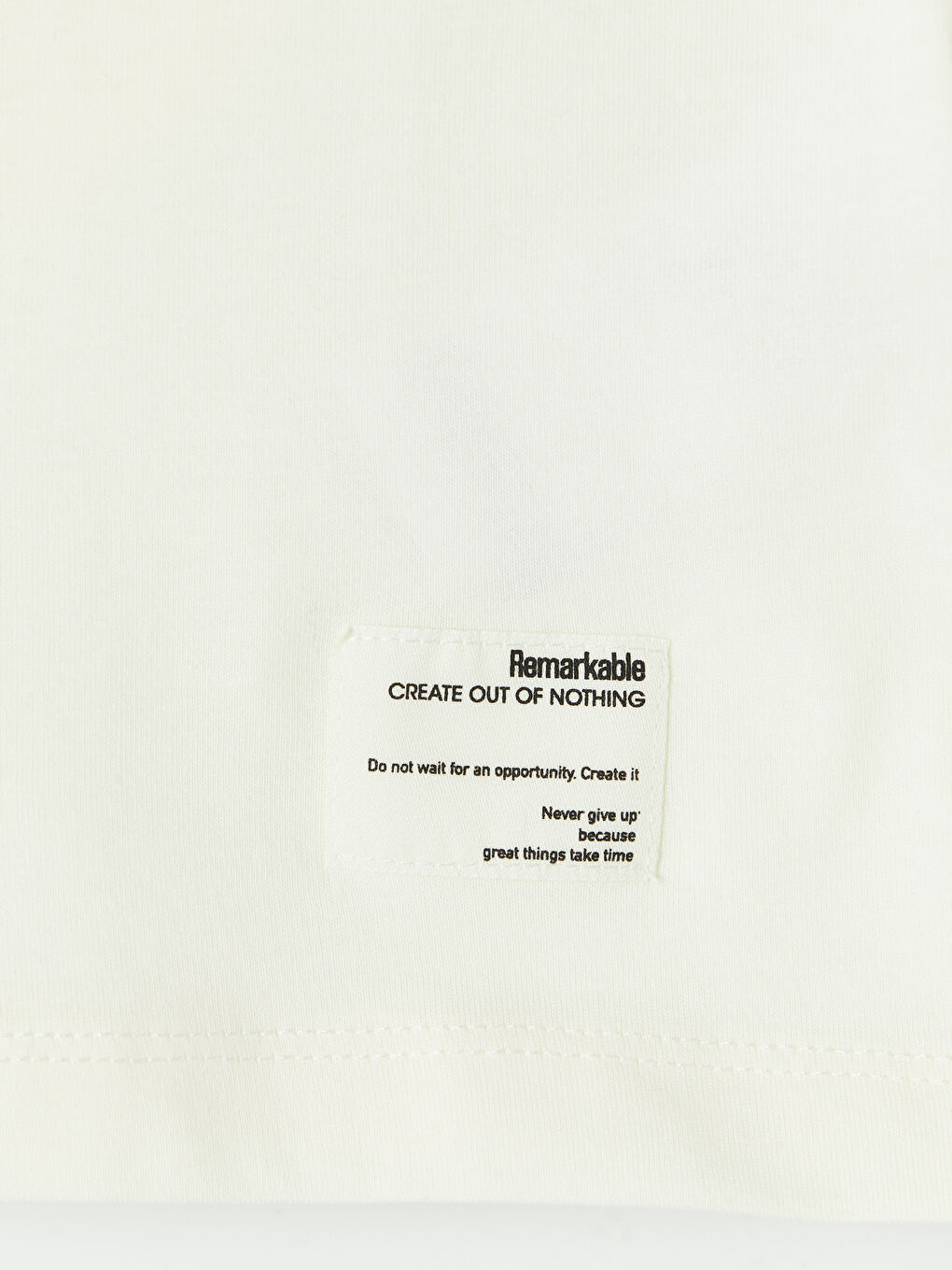 Ekru Regular Fit %100 Pamuk Erkek Tişört-2