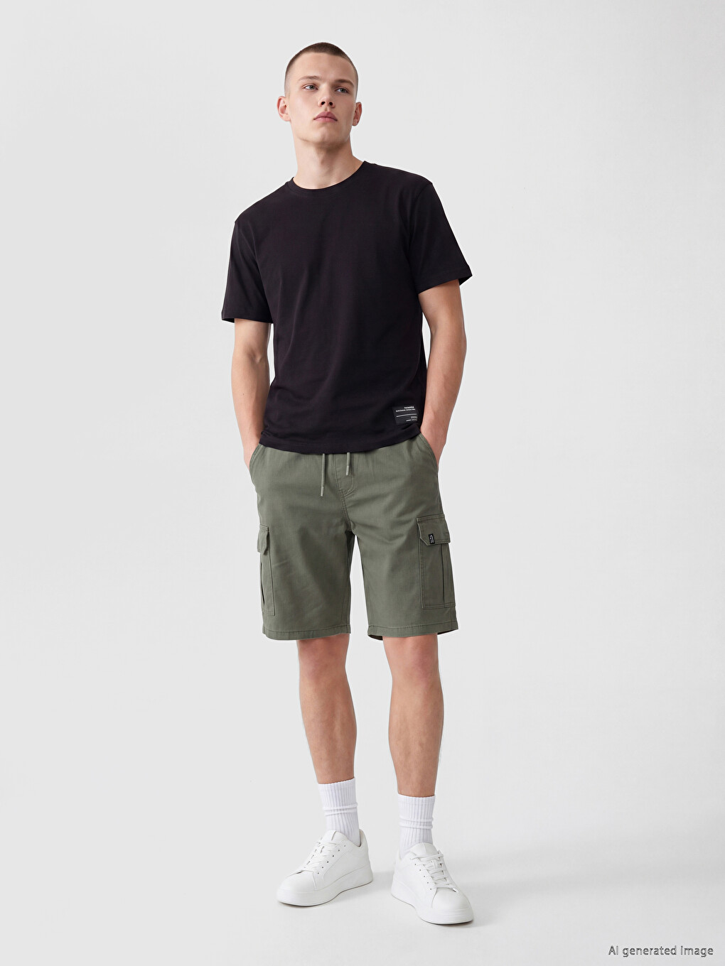 Regular Fit %100 Cotton Men's T-Shirt-1
