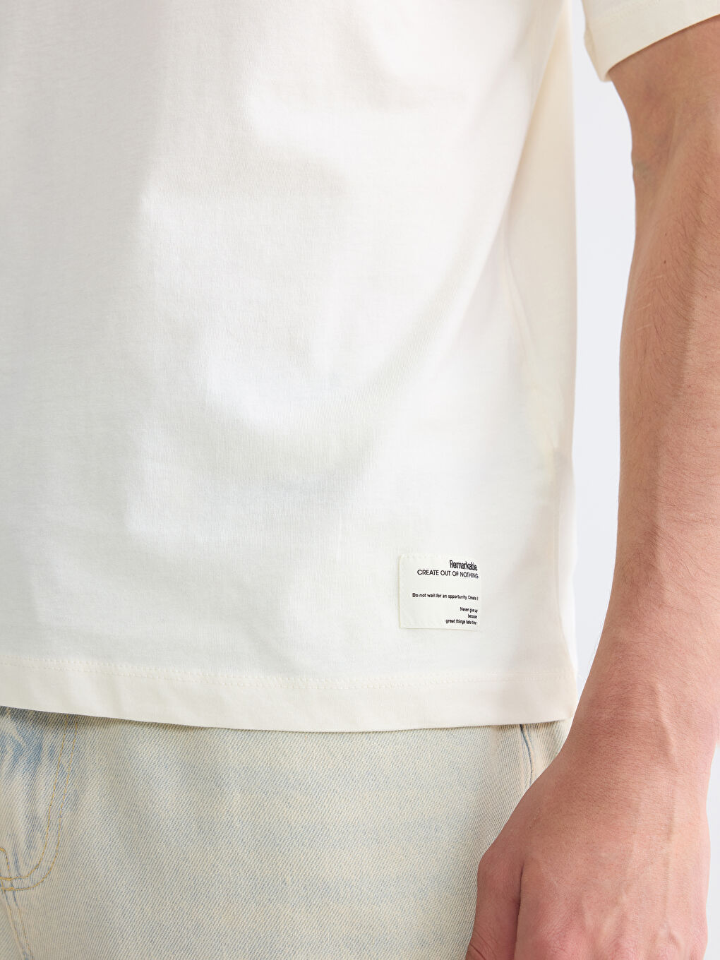 Regular Fit %100 Cotton Men's T-Shirt-2