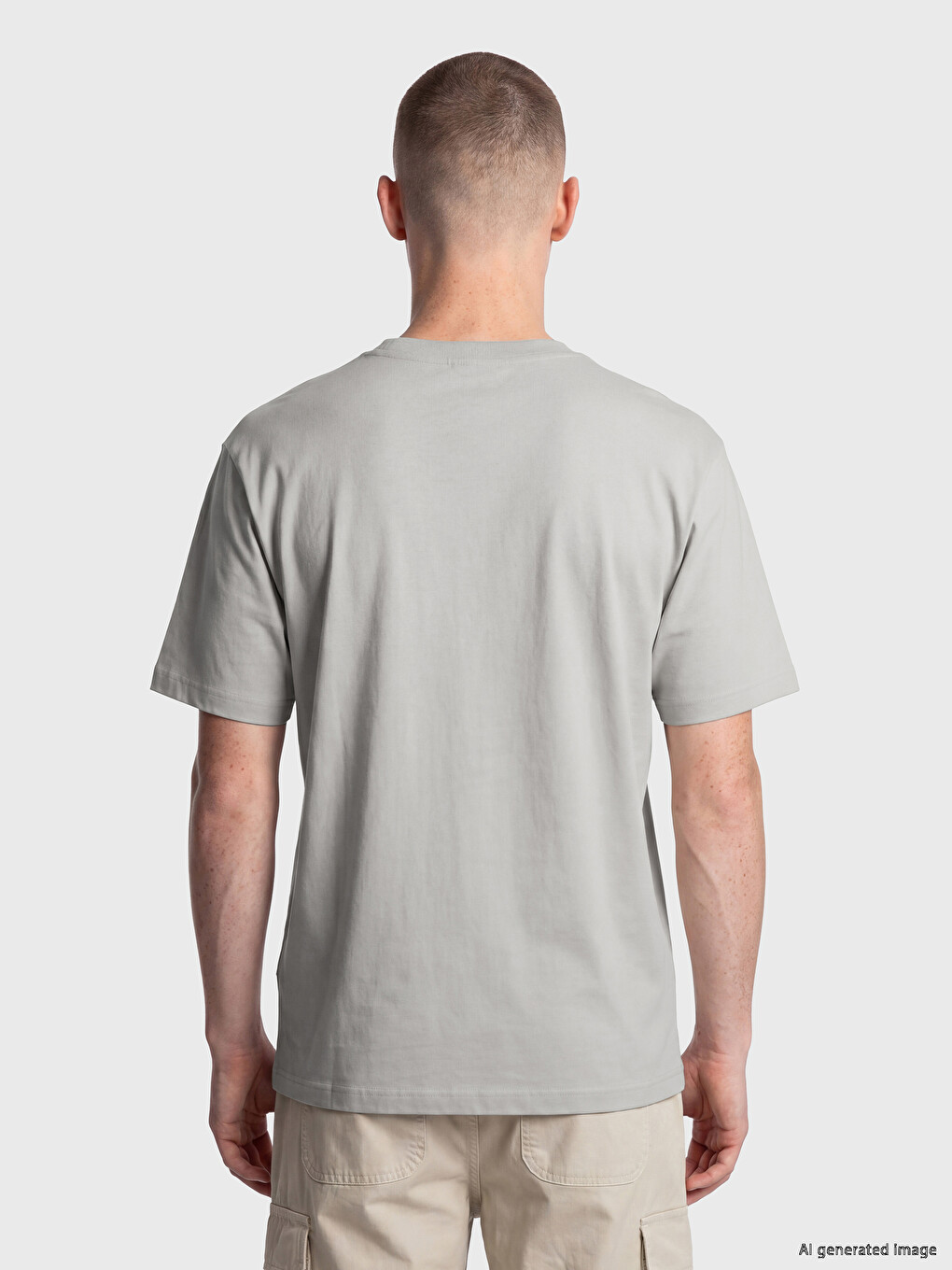 Regular Fit %100 Cotton Men's T-Shirt-3