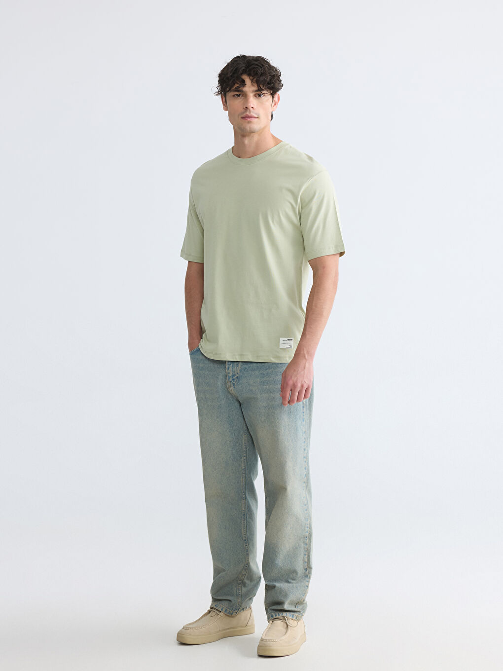 Regular Fit %100 Cotton Men's T-Shirt-1