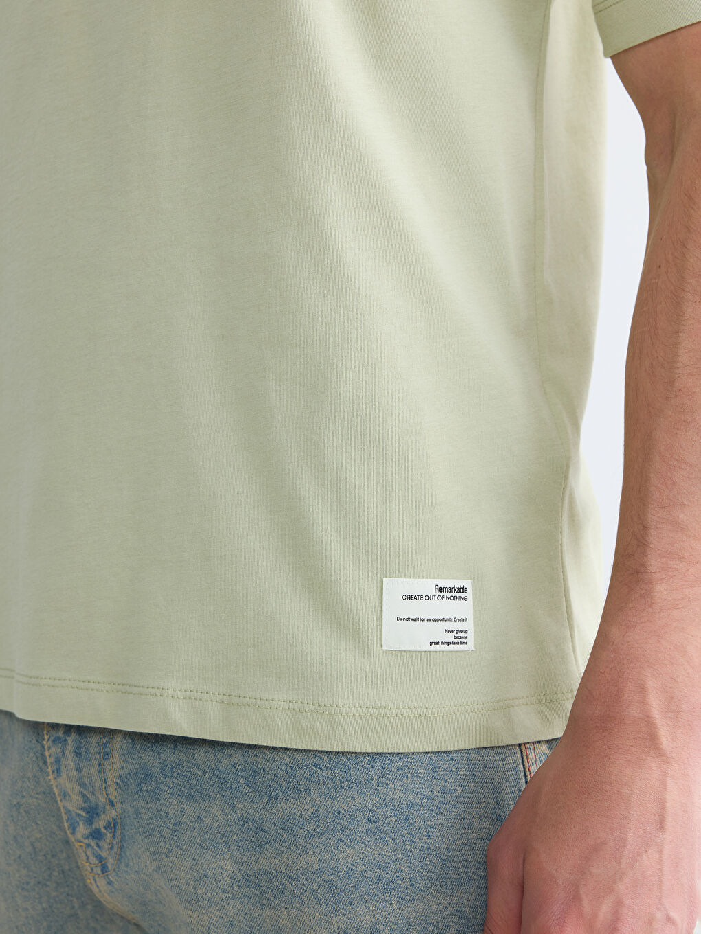 Regular Fit %100 Cotton Men's T-Shirt-2