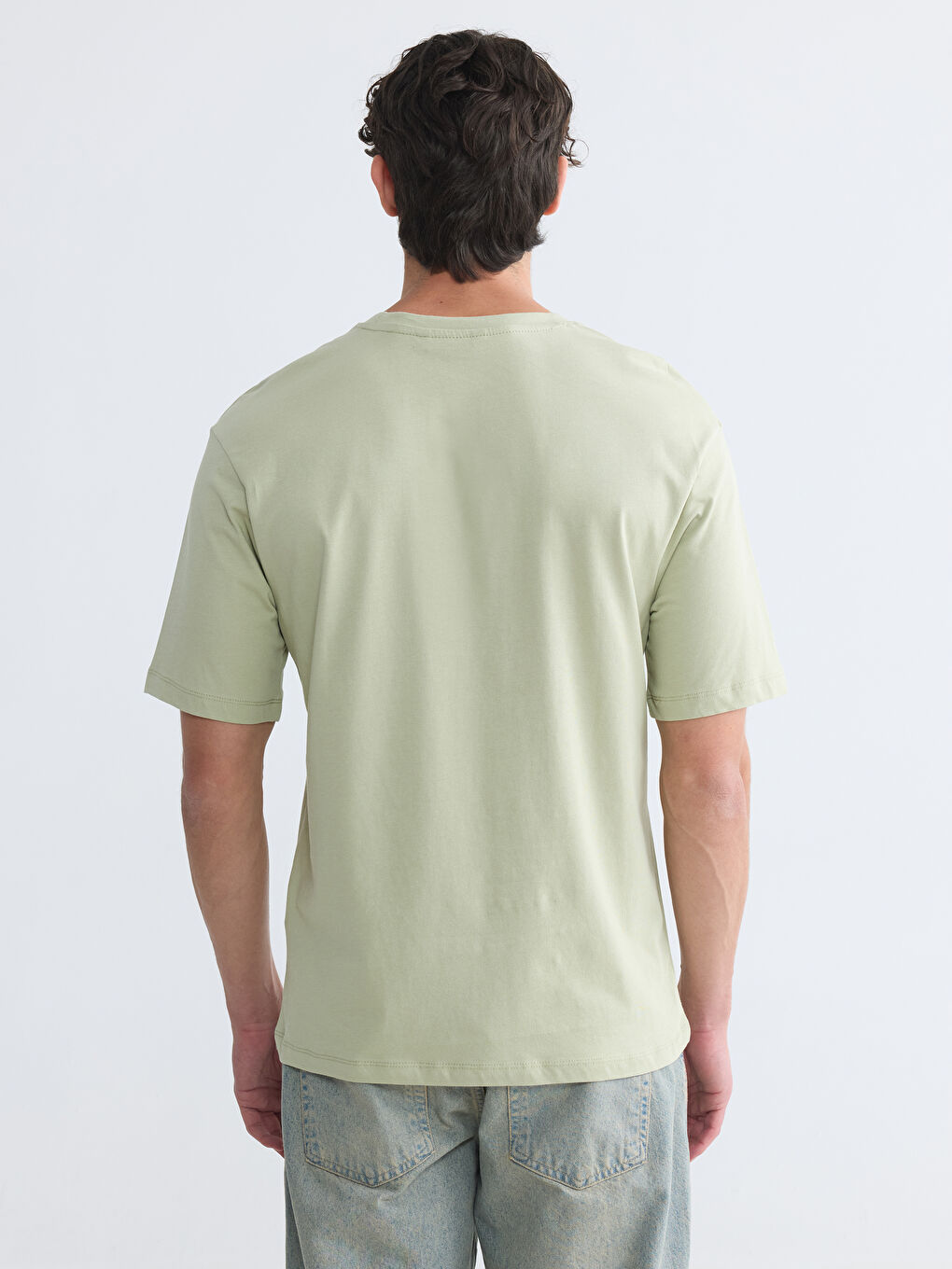 Regular Fit %100 Cotton Men's T-Shirt-3