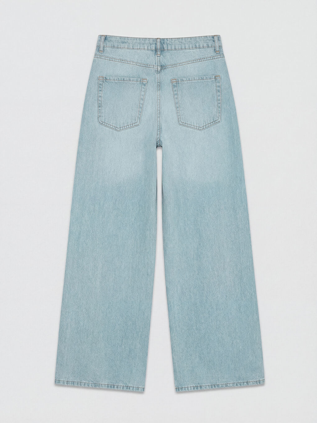 İndigo Wideleg Kadın Jean Pantolon-1