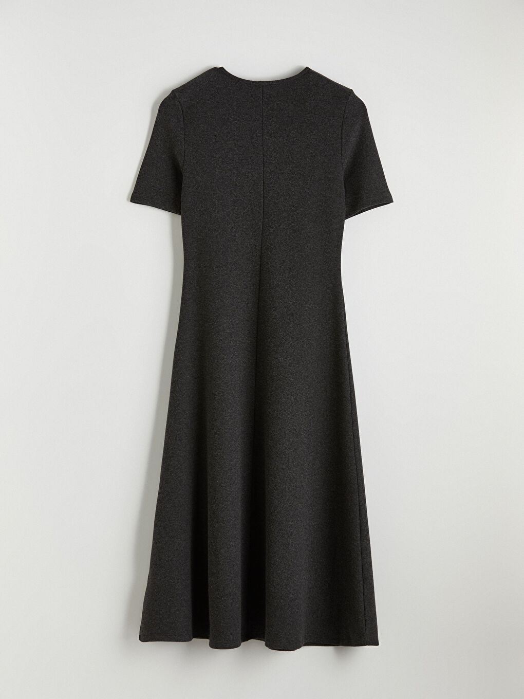 Antrasit Bisiklet Yaka A Kesim Elbise-2