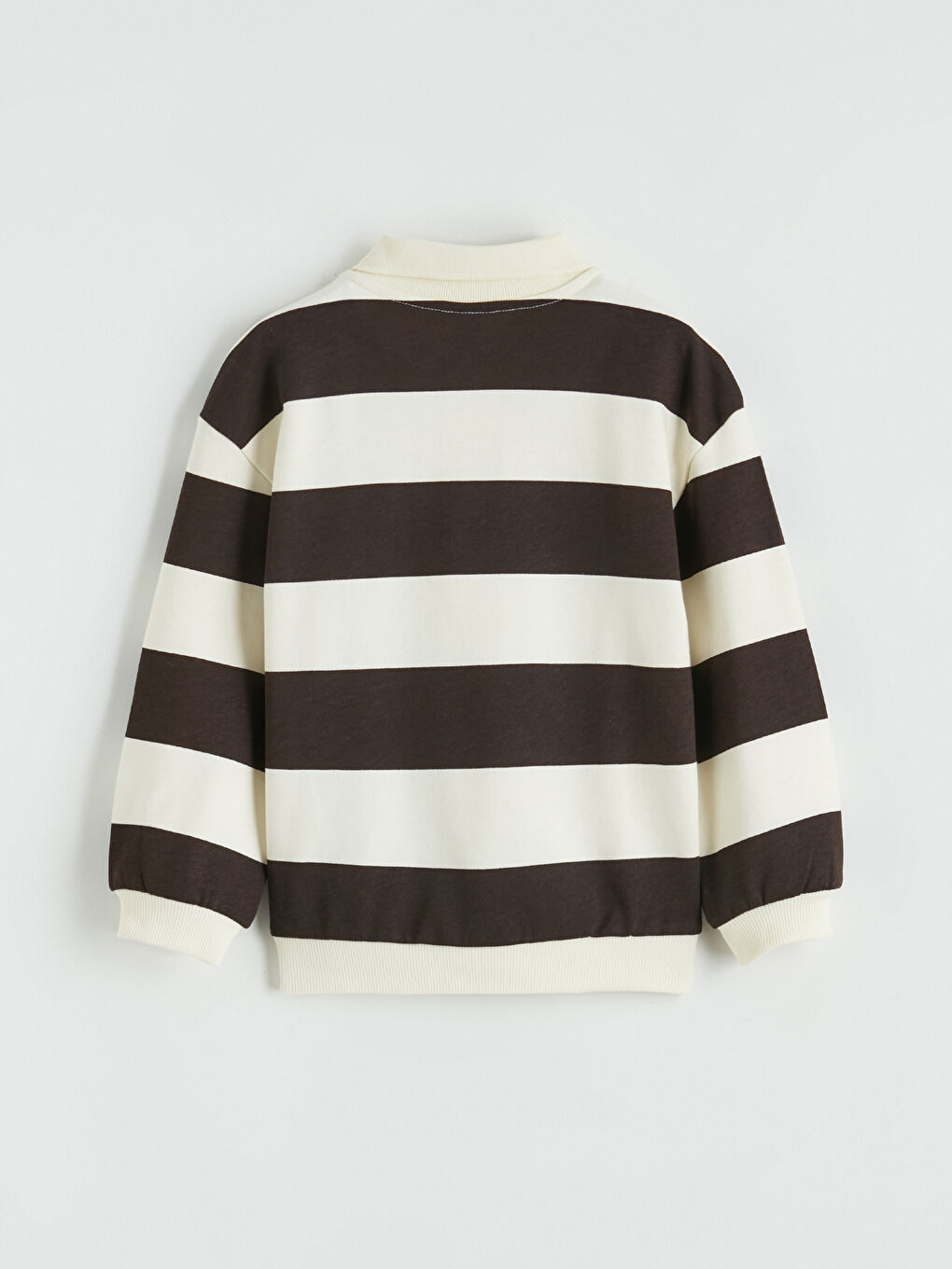 Polo Collar Boys' Sweatshirt and Sweatpants-3