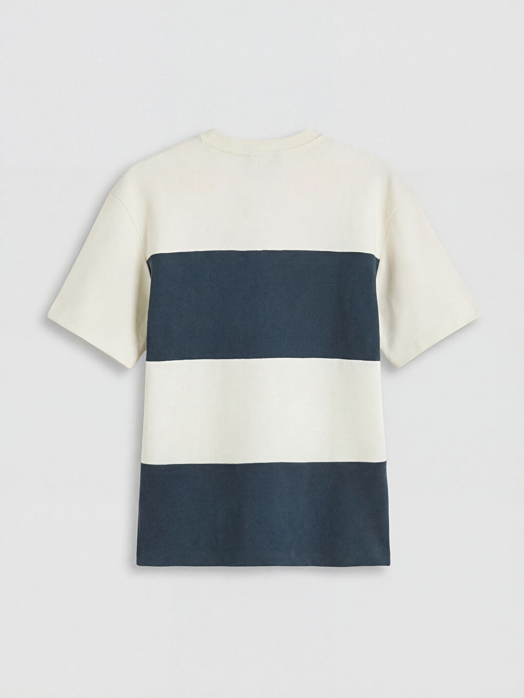 Petrol Renk Bloklu Erkek Tişört