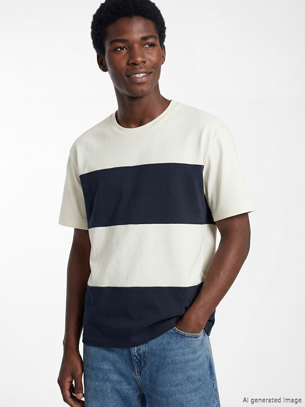 Чоловіча футболка з колор-блоком