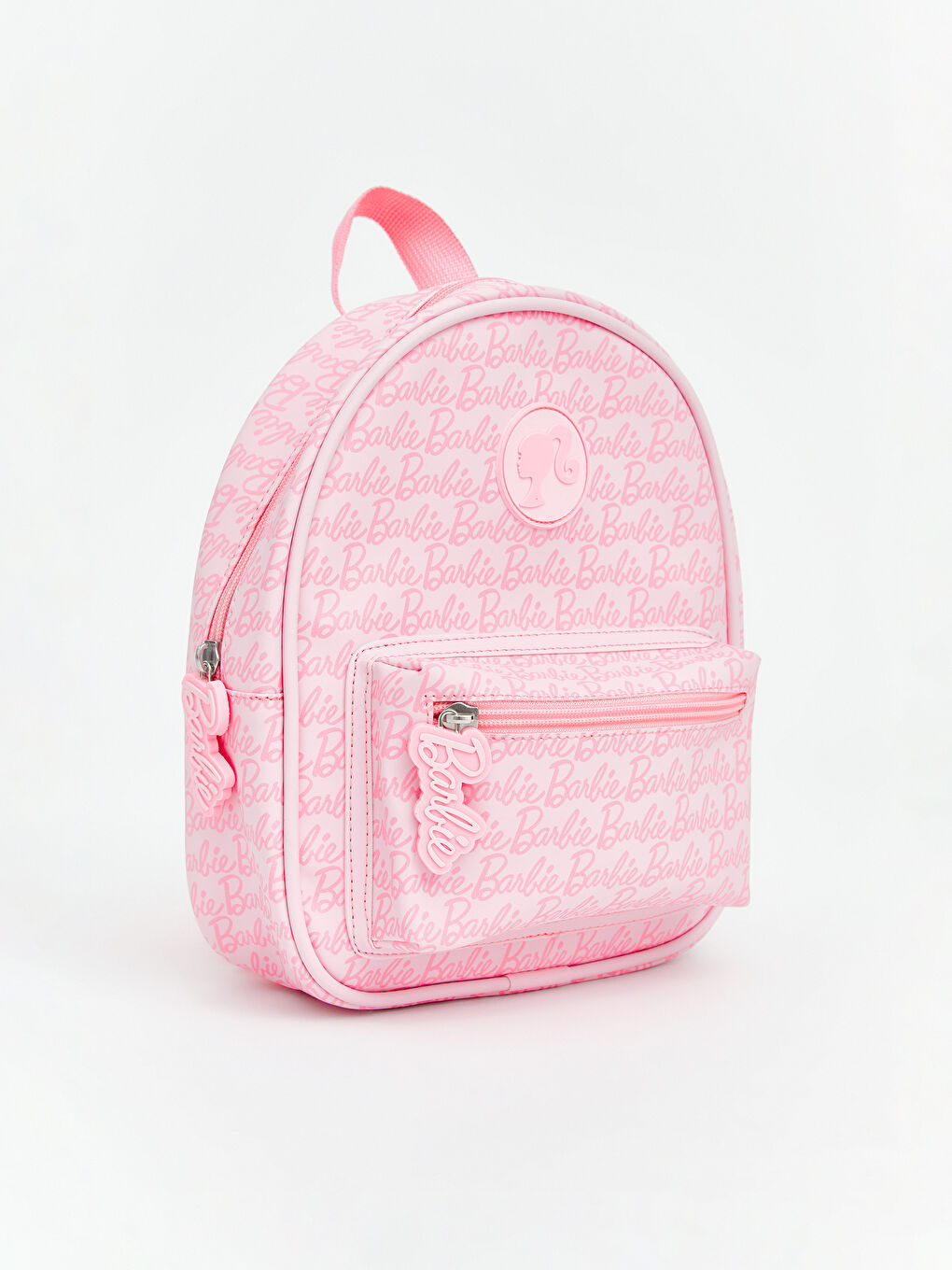 Pembe Barbie Baskılı Kız Çocuk Sırt Çantası-1