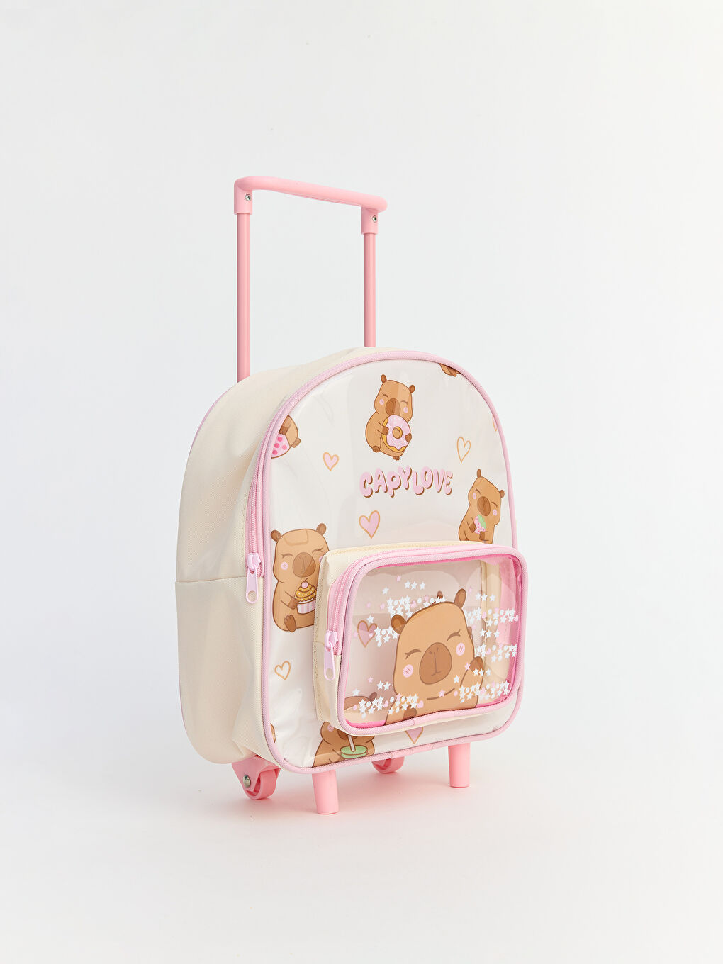 Karışık Hayvan Figürlü Çekçekli Kız Çocuk Çanta