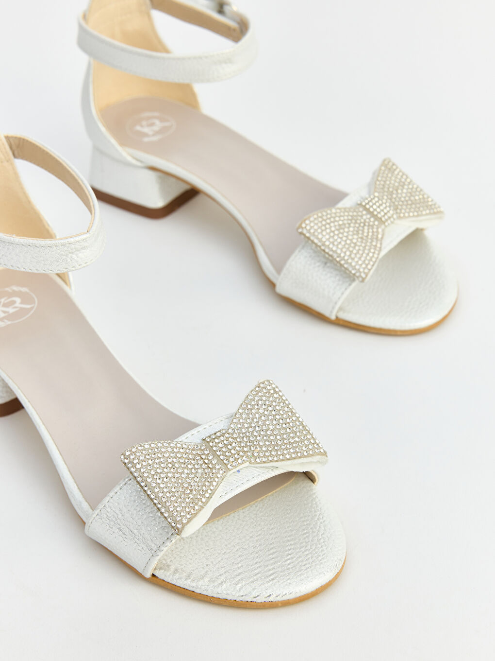 Gri Deri Görünümlü Kız Çocuk Sandalet-2