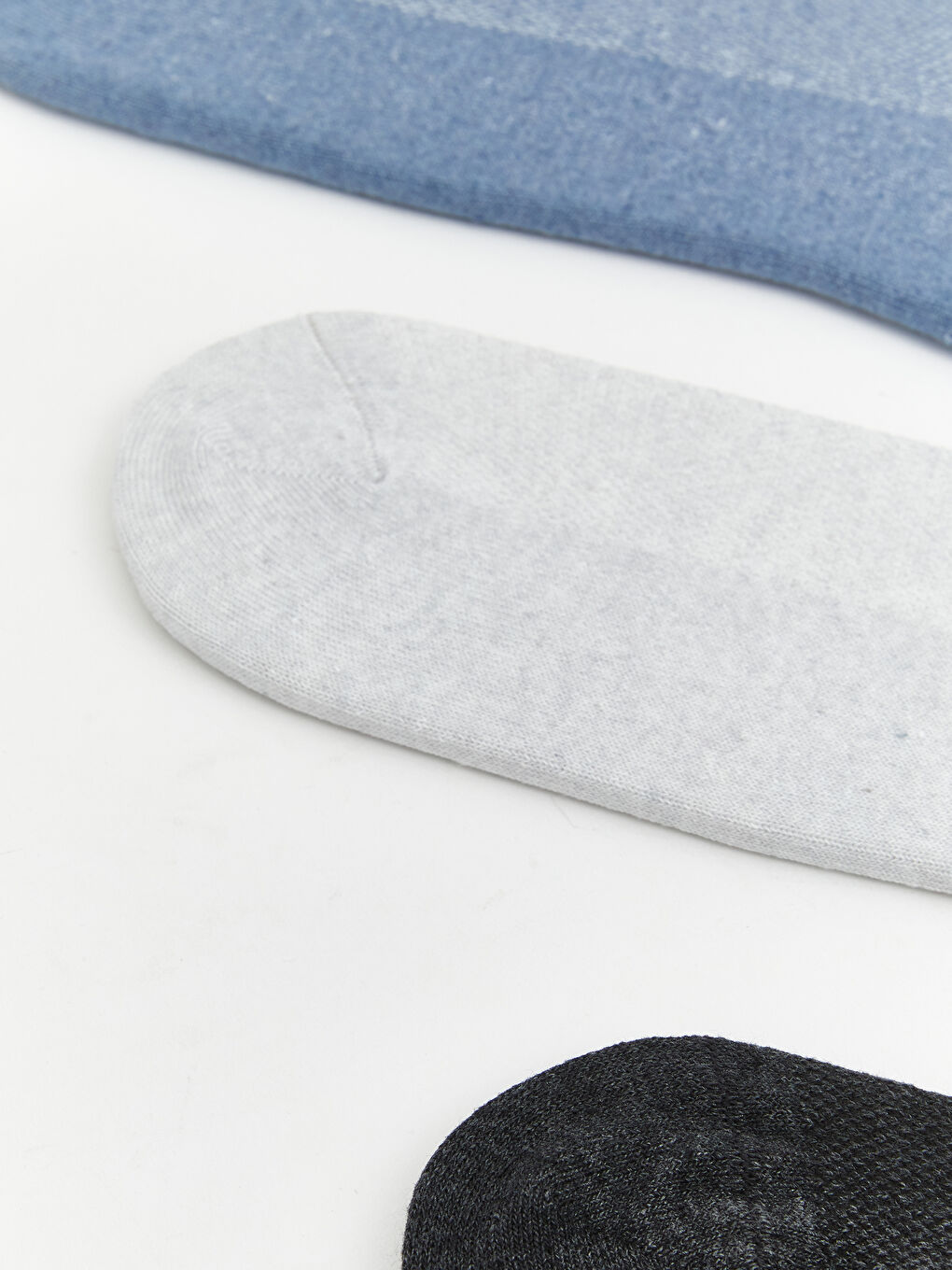 Mavi Erkek Patik Çorap 3'lü-1