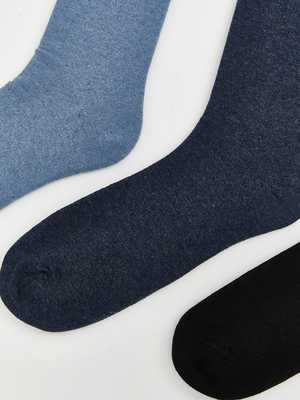 Mavi Erkek Soket Çorap 3'lü-1