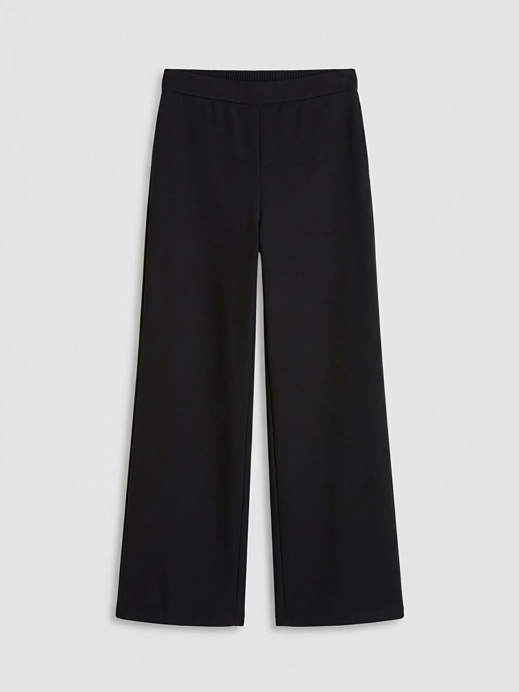 Siyah Beli Lastikli Kadın Pantolon-5