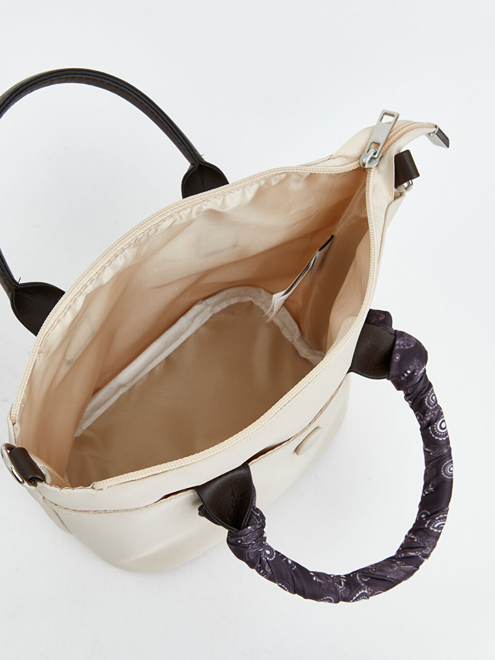 Bej Deri Görünümlü Kız Çocuk Kol Çantası-2