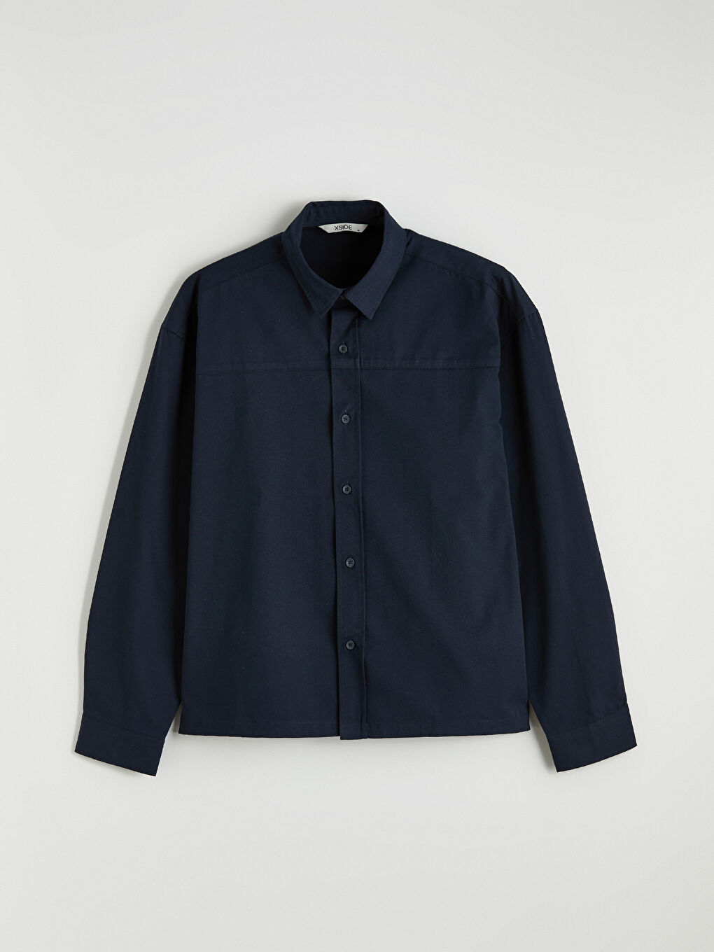 Lacivert Rahat Kalıp Poplin Erkek Gömlek