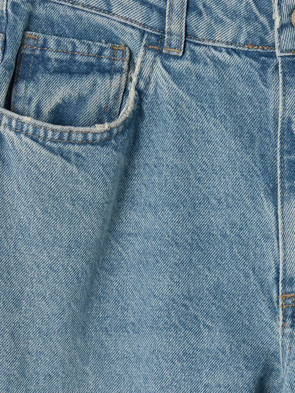 İndigo Wideleg Kadın Jean Pantolon-6