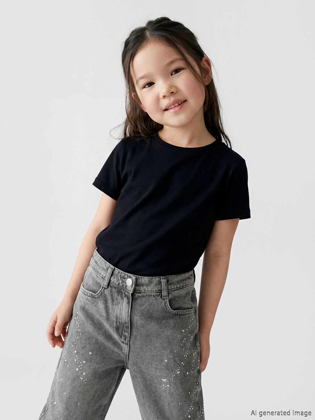 Embellished Girls' Jeans-1