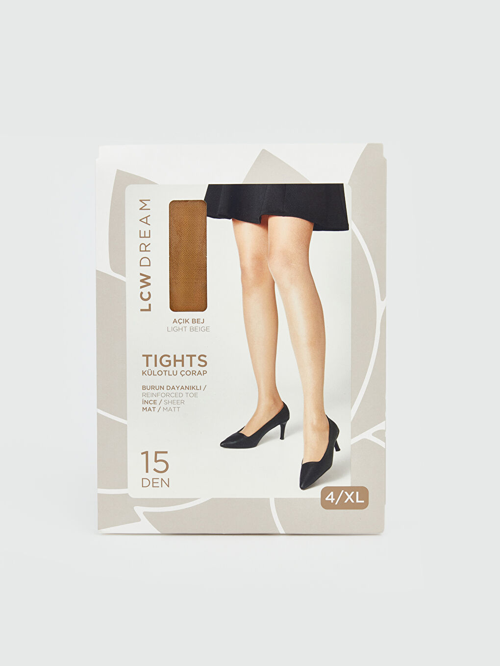 Bej 15 Denye Mat Kadın Külotlu Çorap