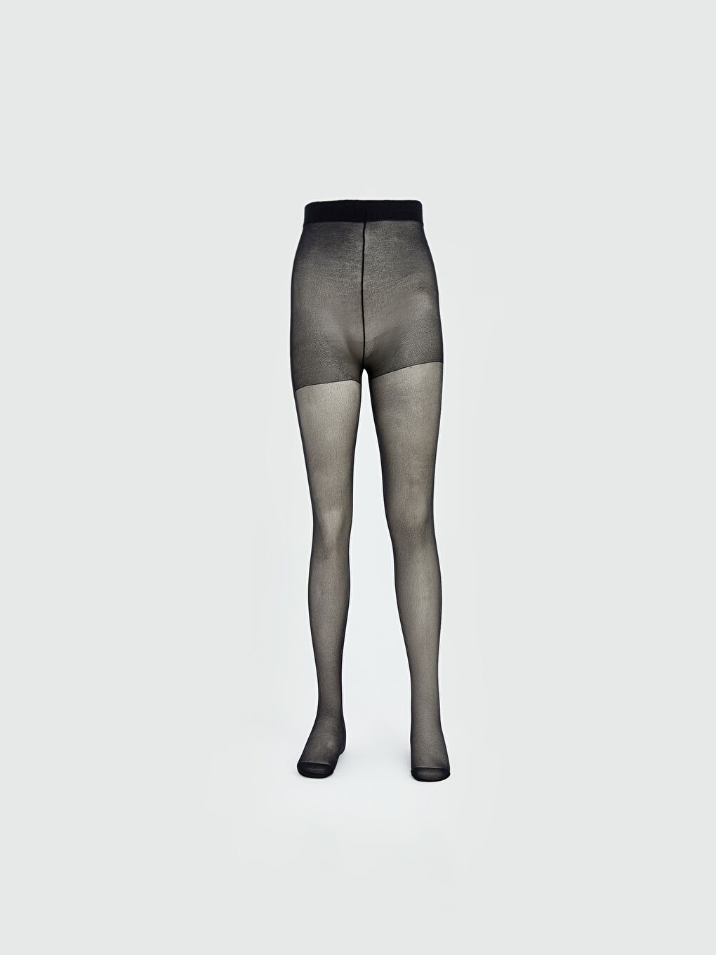 Siyah 15 Denye Mat Kadın Külotlu Çorap-1