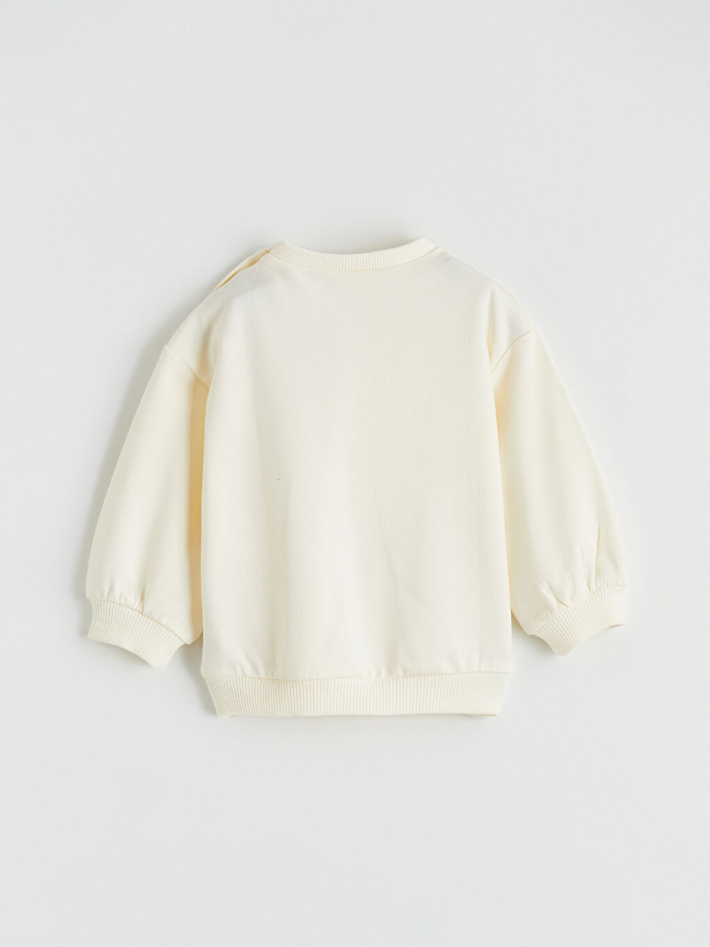 Ekru Minnie Mouse Baskılı Kız Bebek Sweatshirt ve Pantolon-4