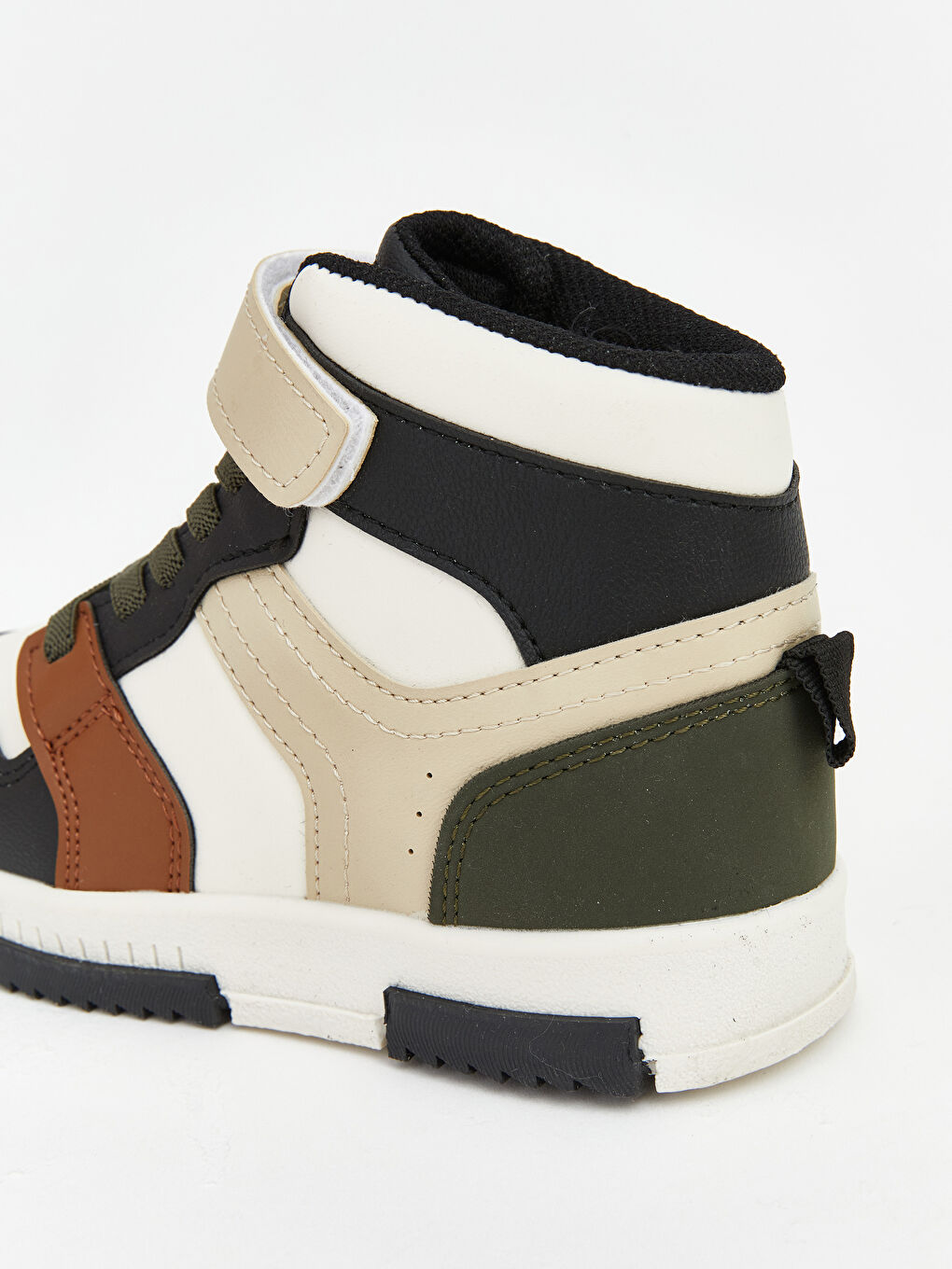 Haki Bağcık ve Cırt Cırtlı Erkek Bebek Spor Ayakkabı-4