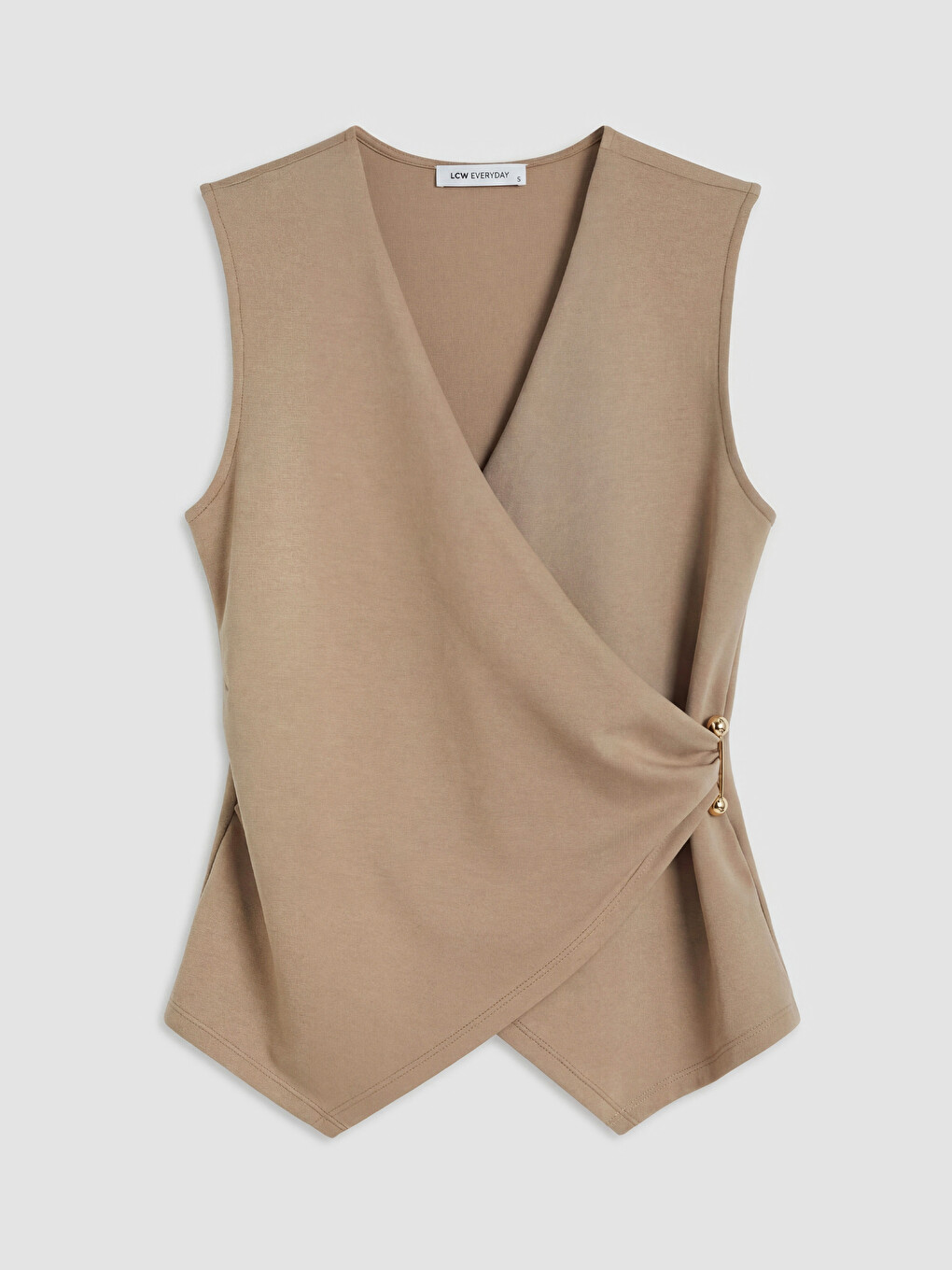Double Breasted Ruched Blouse-4