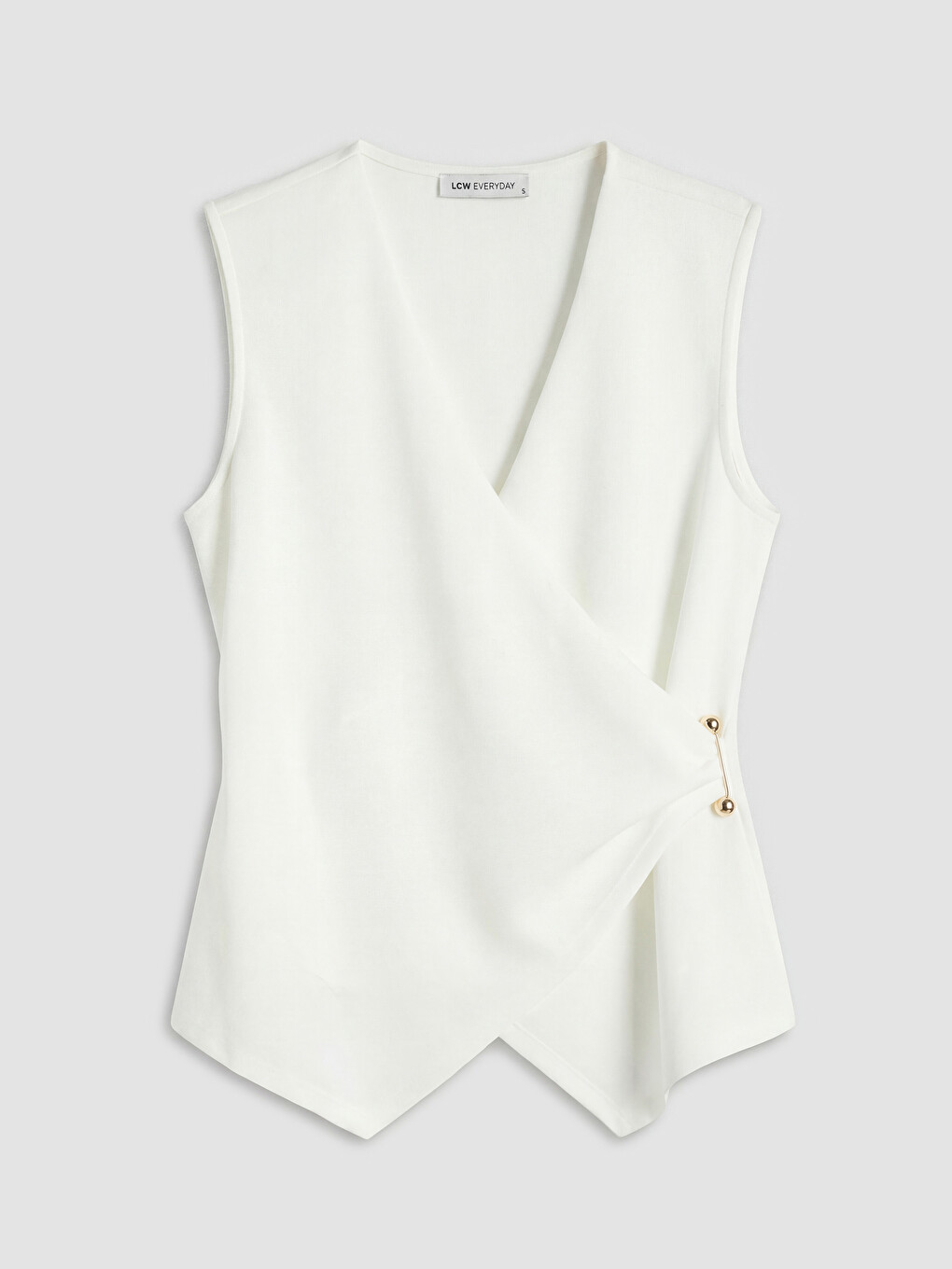 Double Breasted Ruched Blouse-4
