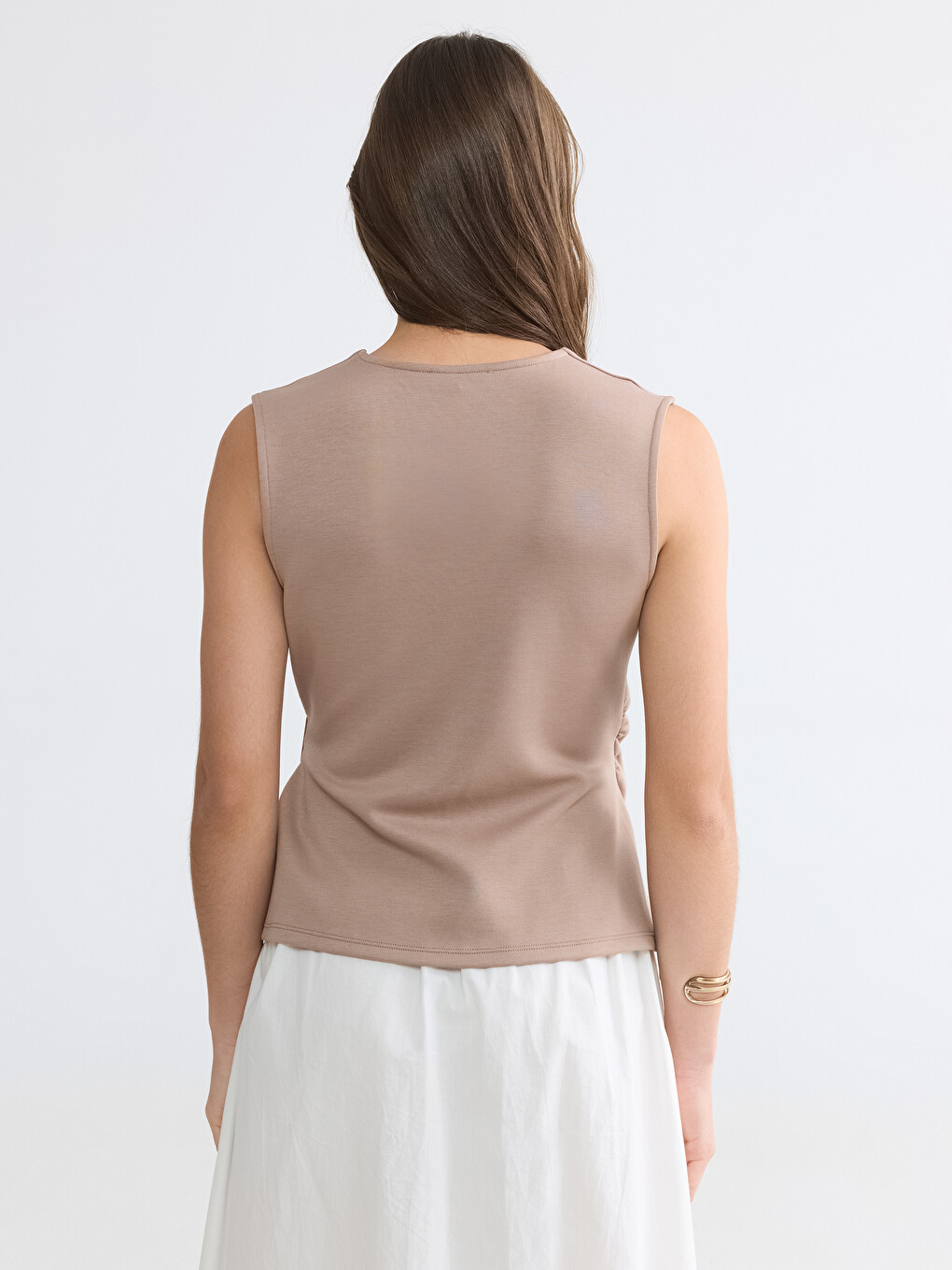 Double Breasted Ruched Blouse-3