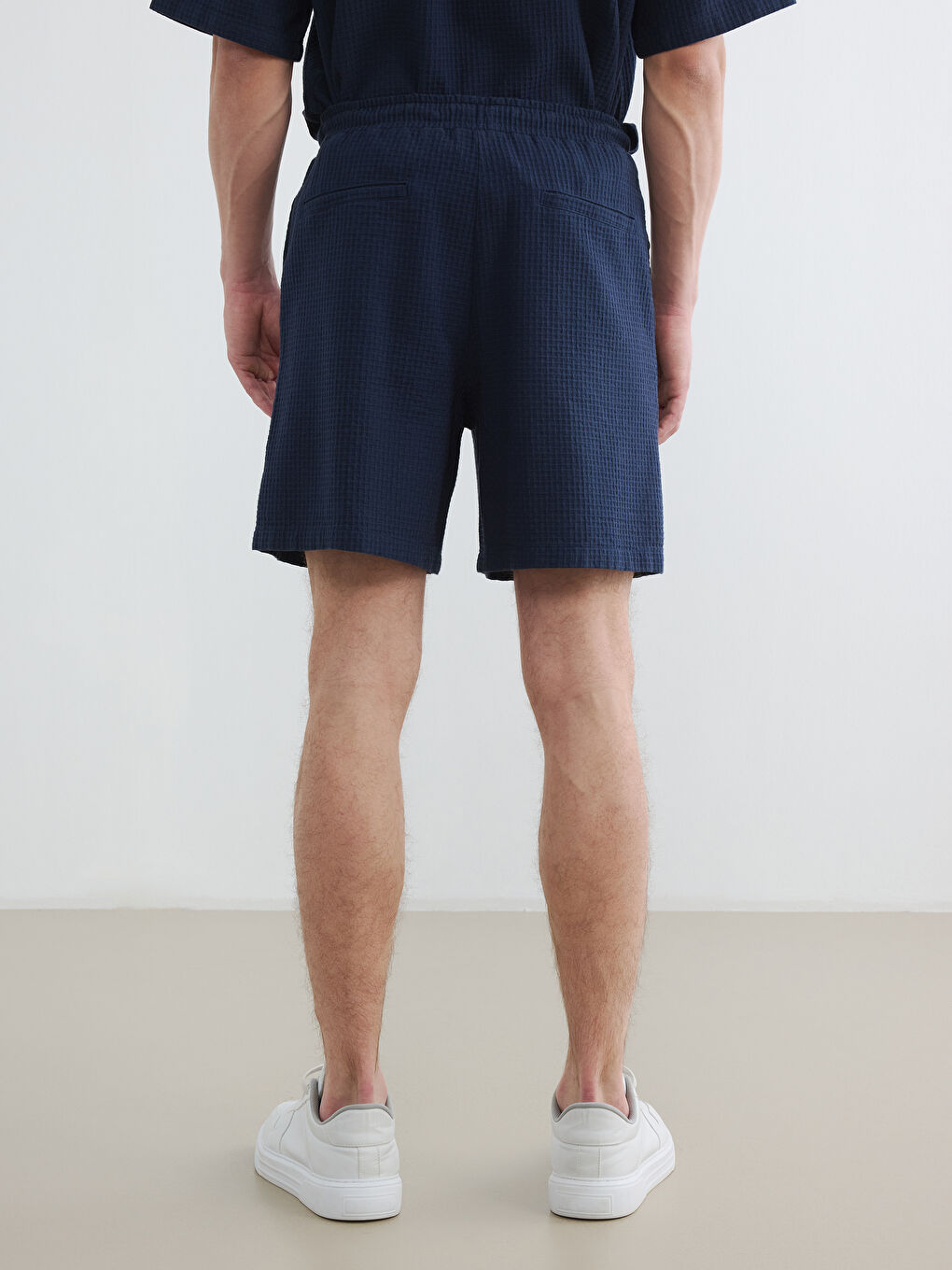 Lacivert Regular Fit Erkek Şort-3