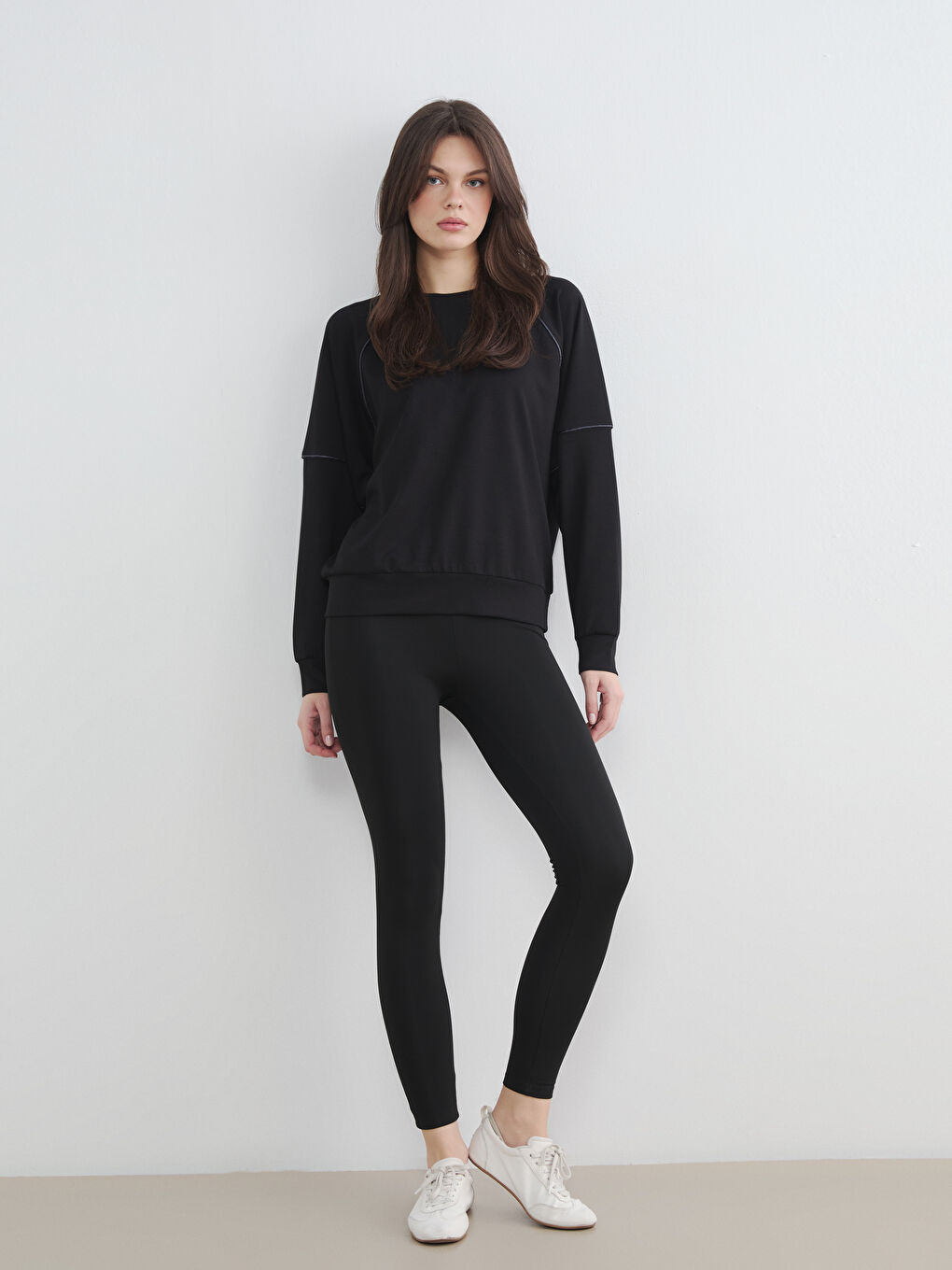 Siyah Yüksek Bel Kadın Tayt Pantolon