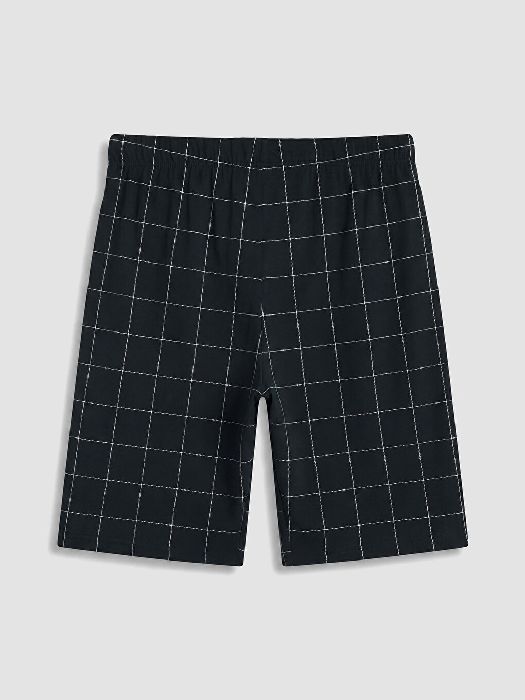 Siyah Baskılı Erkek Şortlu Pijama Takımı-6
