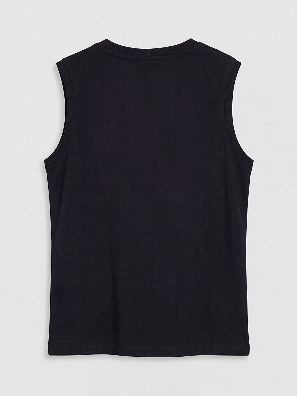 Siyah Bisiklet Yaka Baskılı Erkek Çocuk Atlet-2