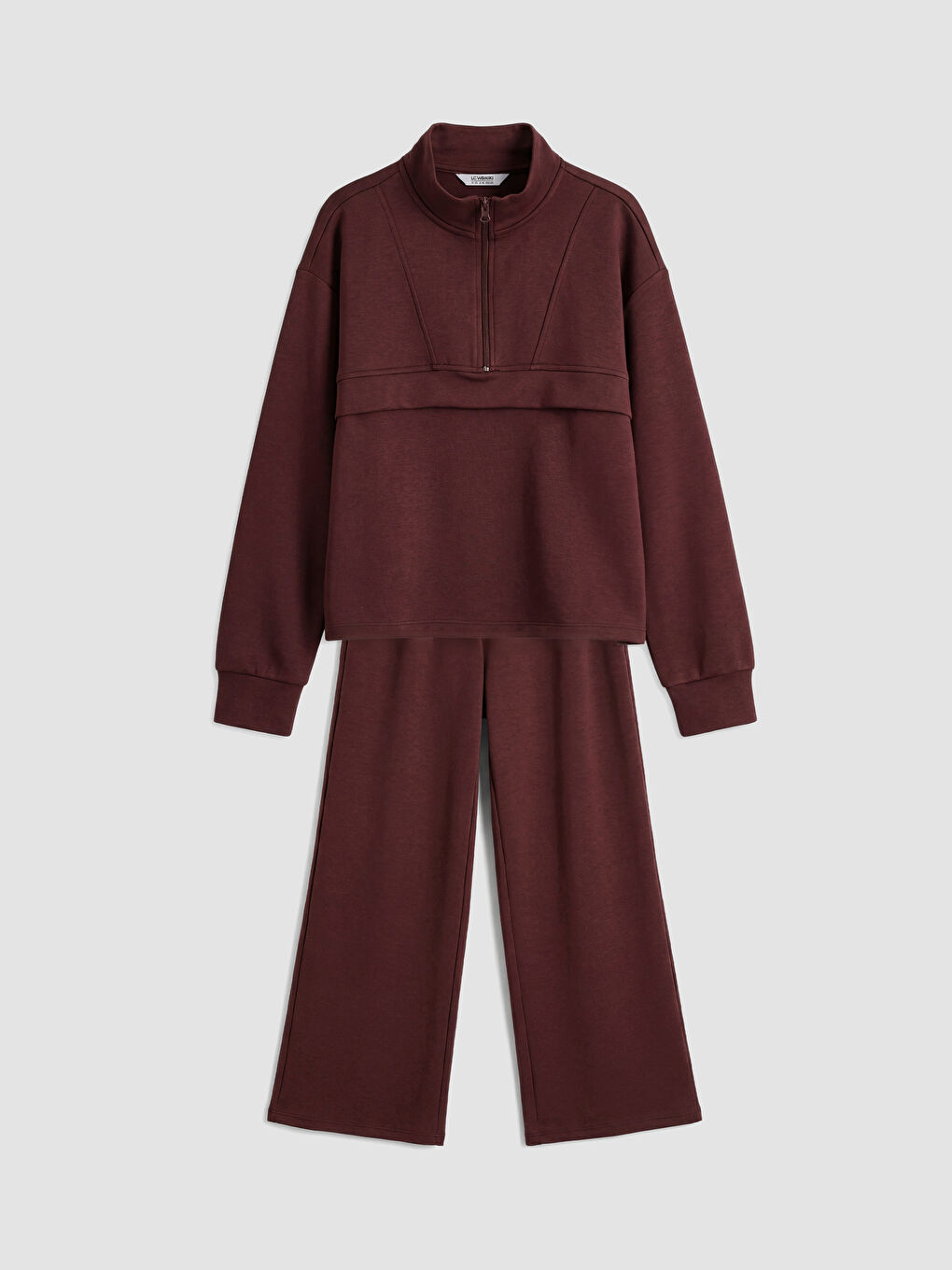 Mürdüm Kız Çocuk Soft Touch Sweatshirt ve Eşofman Altı