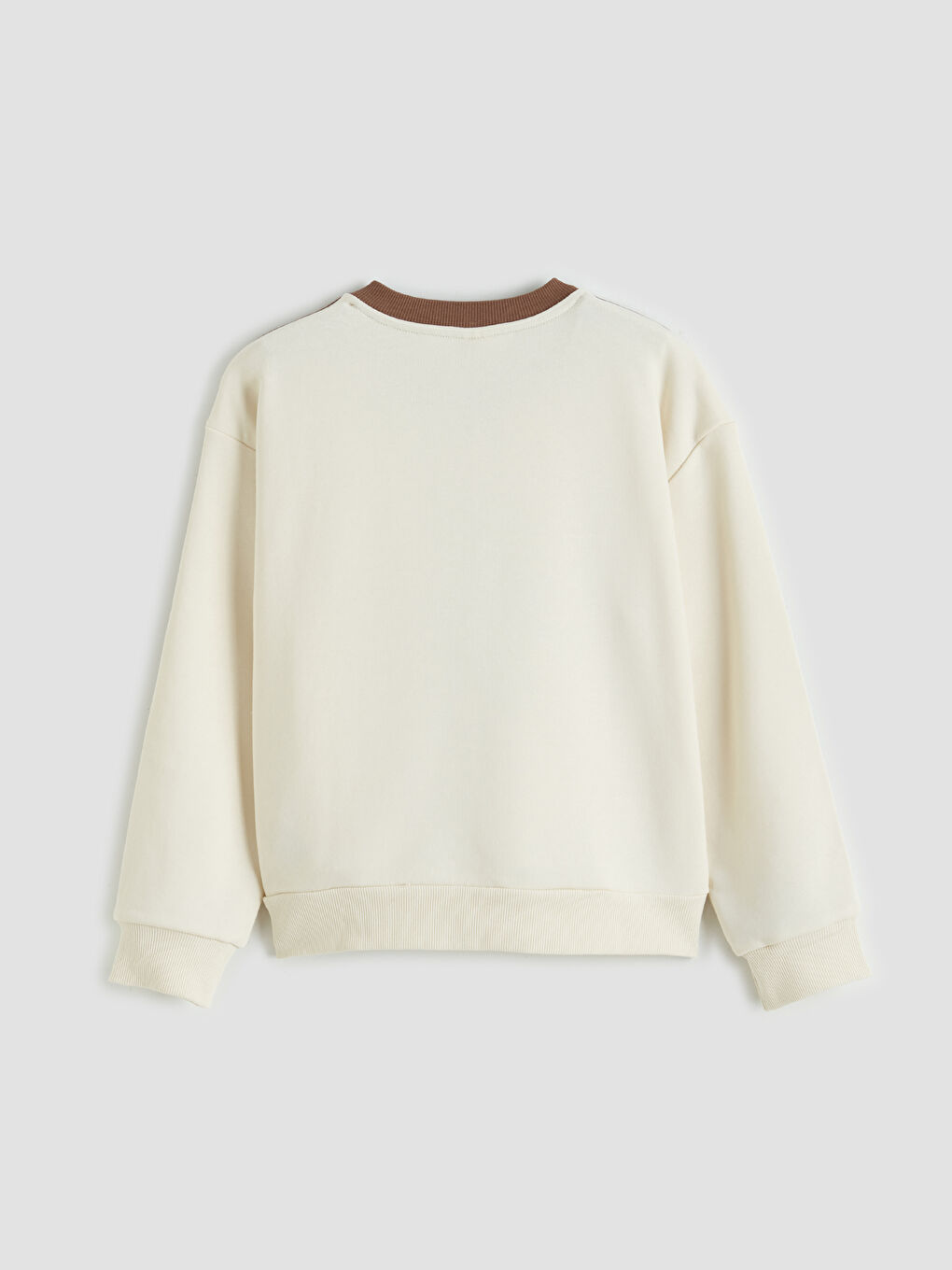 Ekru Brooklyn Baskılı Kız Çocuk Sweatshirt ve Eşofman Altı-3