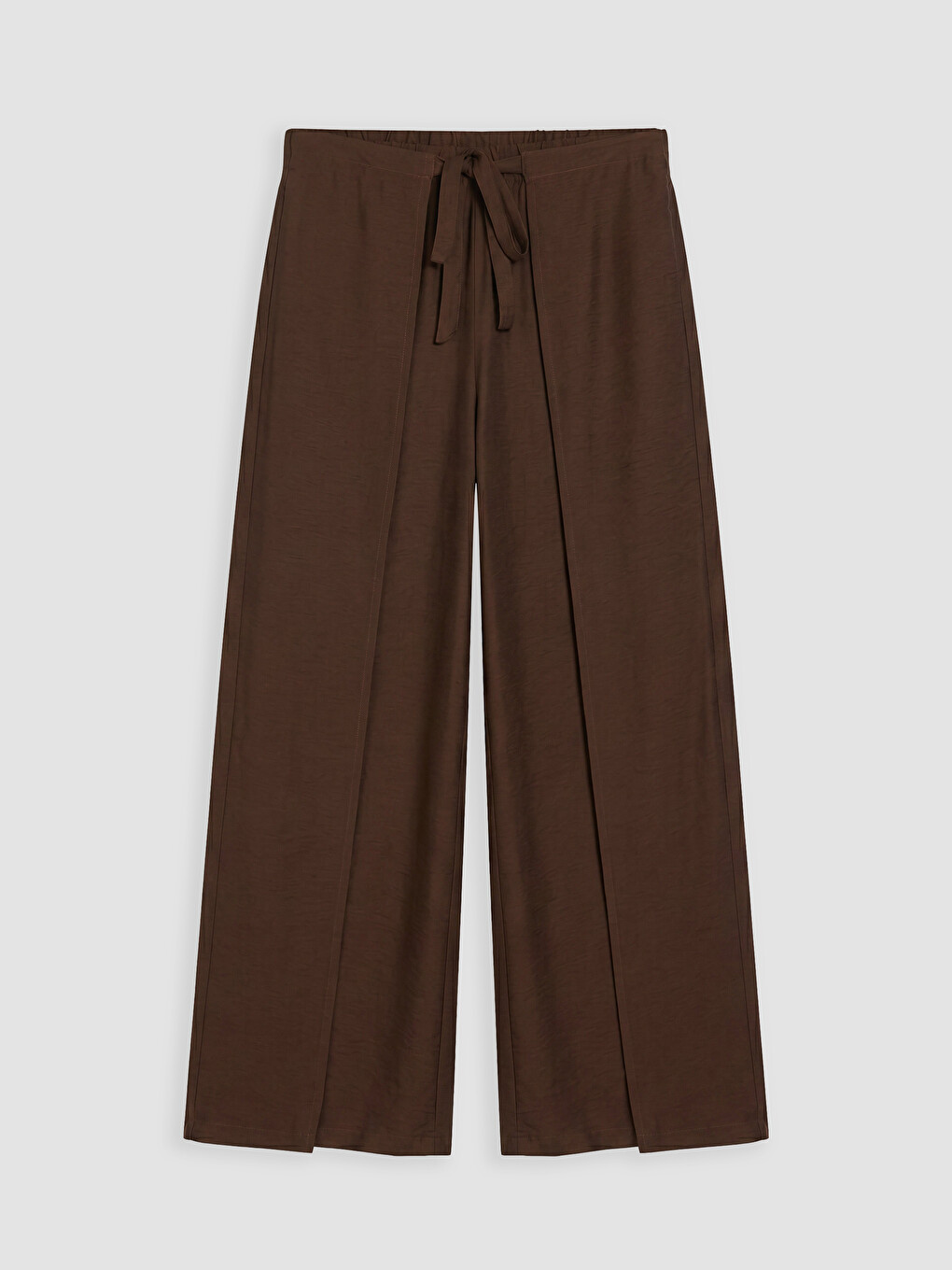 Elastic Waist Wide Leg Women's Trousers