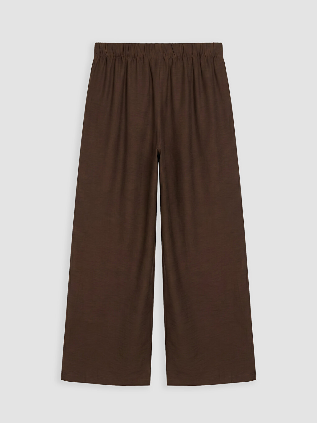 Elastic Waist Wide Leg Women's Trousers-1