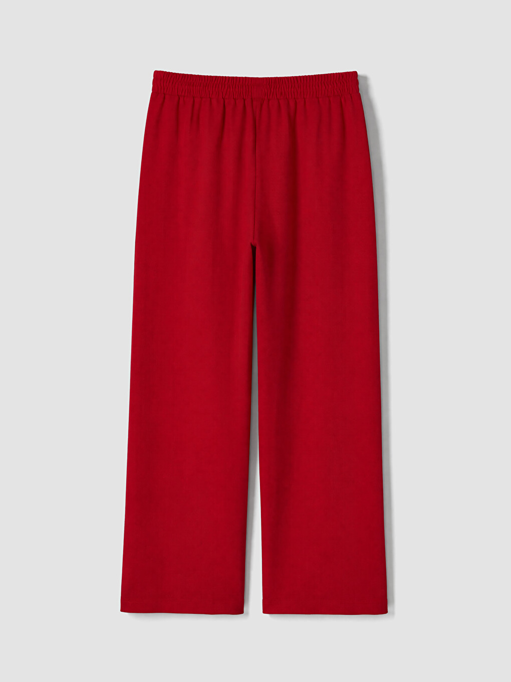 Elastic Waist Linen Blend Women's Trousers-5