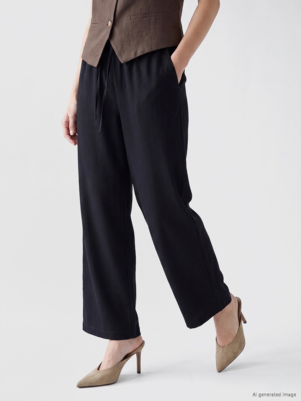 Woman Black Trousers-1
